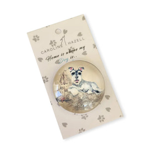 Caroline Hazell - Crystal Fridge Magnet - Schnauzer