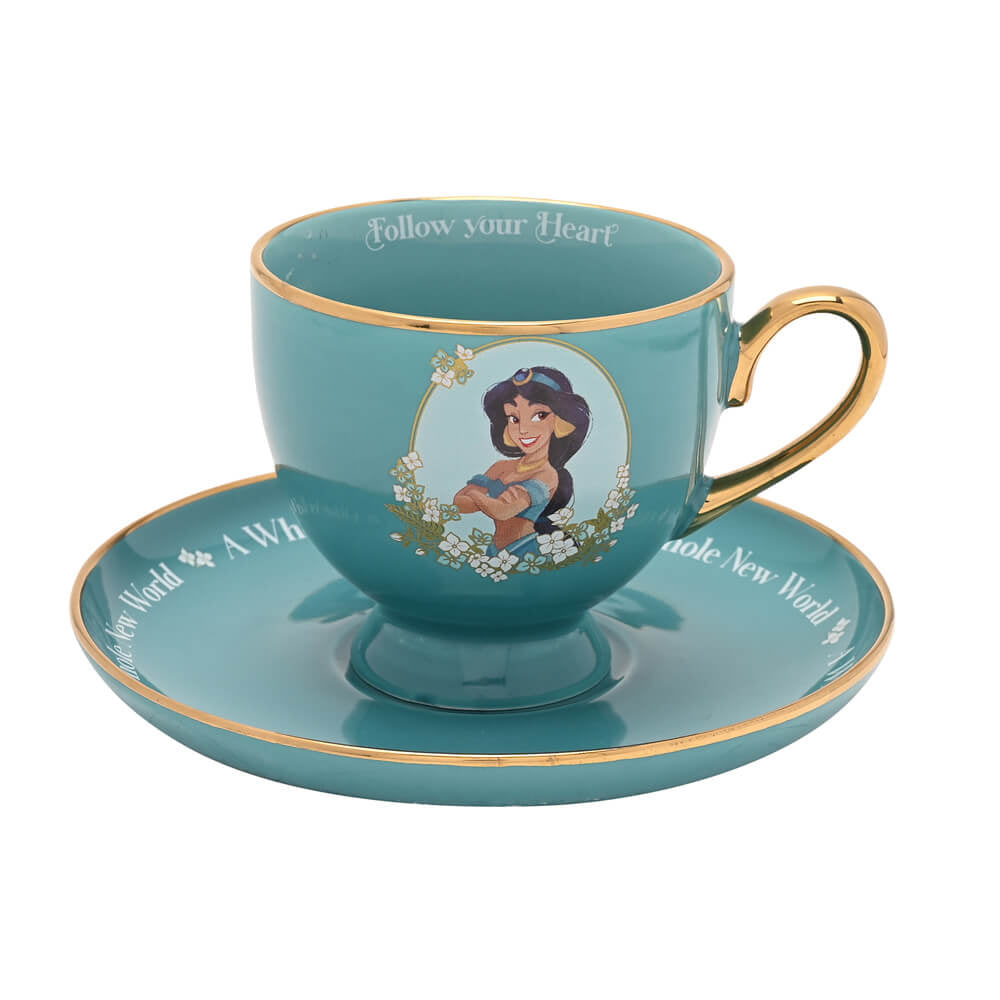 Teacup Disney Princess China Tea Set Ariel Cup Saucer Set Disney