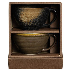 Omotenashi - DANSAI Mug Set - Brown & Black