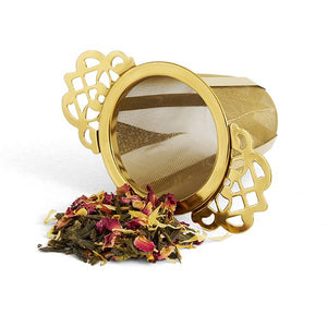 Tea Infuser Basket - Elegance Gold - Red Sparrow Tea Company