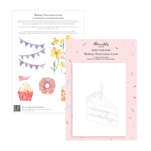 Ellen Walsh - Paint Your Own Watercolour - Birthday Cards