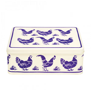 Emma Bridgewater - Blue Hen - Biscuit Tin