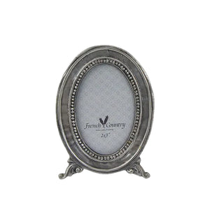 Photo Frame - Oval Silver 2.x3"