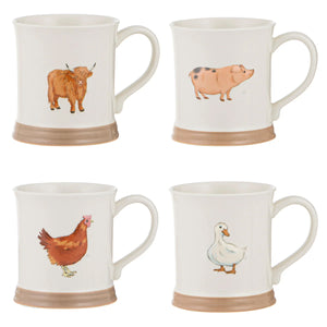 Ashdene - Farm Friends Mug - 4pk Assorted Mug