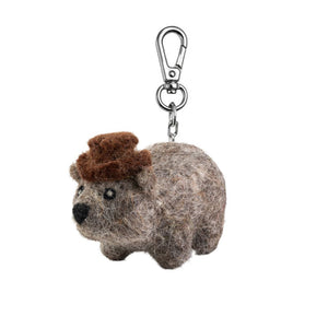 Felt Keychain Bag Charm - Wombat