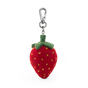 Felt Keychain Bag Charm - Stawberry