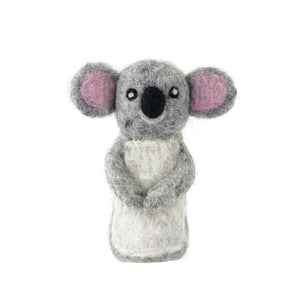 Felted Finger Puppet - Koala