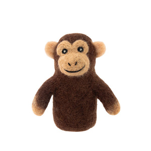 Felted Finger Puppet - Monkey