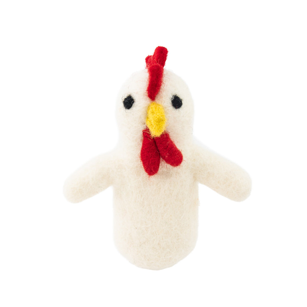 Felted Finger Puppet - Chicken