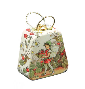 Flower Fairies - Mini Handbag Tin - Strawberry - Red Sparrow Tea Company
