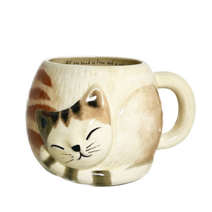 Folk Art Mug - Love and a Cat