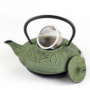 Cast Iron Teapot - Bamboo Green - 800ml