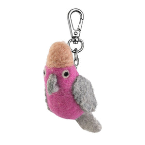 Felt Keychain Bag Charm - Galah