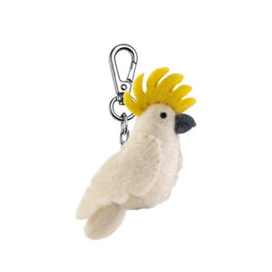 Felt Keychain Bag Charm - Cockatoo