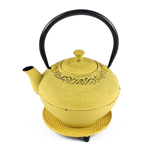 Cast Iron Teapot - Yellow Lantern - 1L