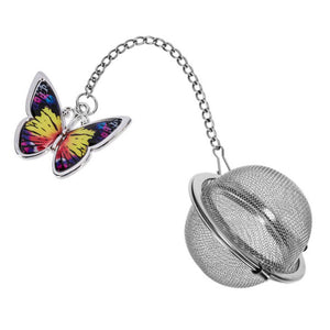 Tea Infuser Ball - Colourful Butterflies