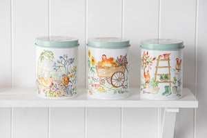 Ashdene - Garden Hens 3pk Canister