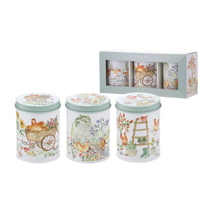 Ashdene - Garden Hens 3pk Canister