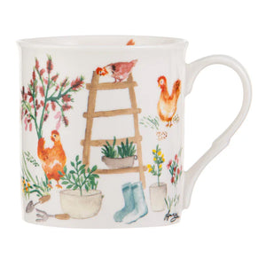 Ashdene - Garden Hens - Gum Boots/Ladder Mug