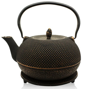 Cast Iron Teapot - Gensei Black Bronze 1.8L