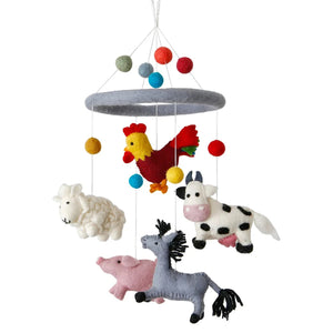 Himalayan Felt - Farm Animal Mobile