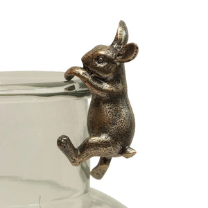 Hanging Bunny Decor Gold