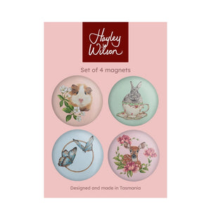 Hayley Wilson - Set of 4 Magnets - Wild and Whimsical