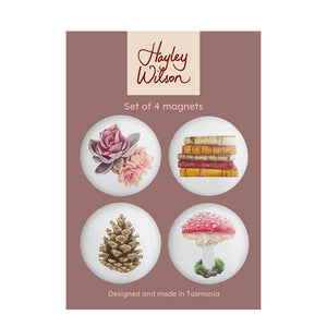 Hayley Wilson - Set of 4 Magnets - Vintage Vibes
