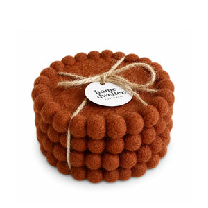 Felt Coaster Set - Spiced Cocoa