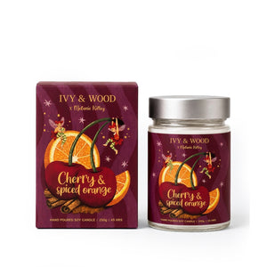 Ivy & Wood - Soy Candle - Christmas - Cherry & Spiced Orange