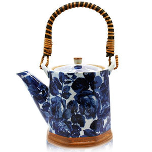 Japanese Teapot - Midnight Rose 500ml