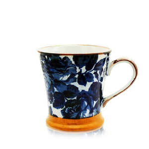 Japanese Short Tea Mug - Midnight Rose