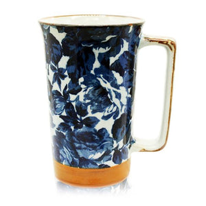Japanese Tall Mug - Midnight Rose