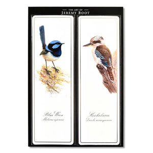 Jeremy Boot - Bookmark Pairs - Wren & Kookaburra