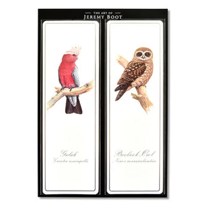 Jeremy Boot - Bookmark Pairs - Galah & Owl