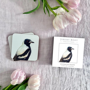 Jeremy Boot - Magpie Coasters (Set of 4)