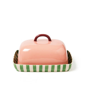 Jones & Co - Bloomie Butter Dish - Pink