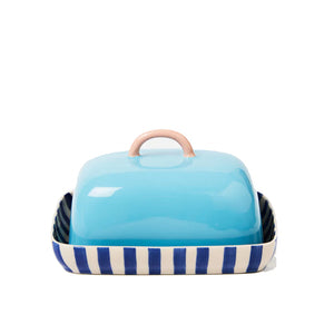 Jones & Co - Bloomie Butter Dish - Blue