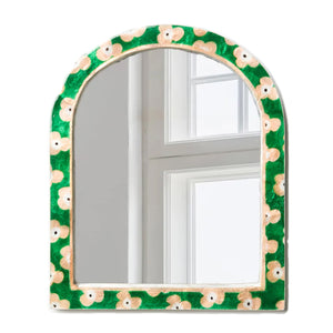Jones & Co - Paradis Green Floral Mirror