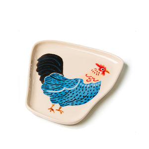 Coop - Wonky Toffee Plate - Blue