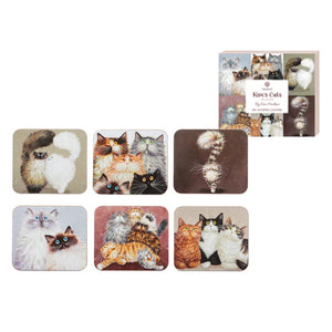 Ashdene - Kim's Cats Coasters 6pk