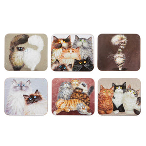 Ashdene - Kim's Cats Coasters 6pk