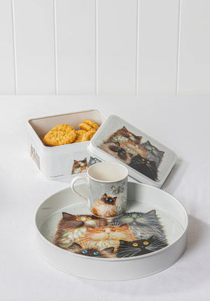 Ashdene - Kim's Cats - Round Serving Tray