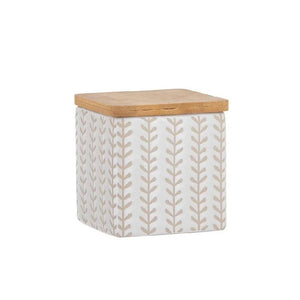 Ladelle - Orion White Canister - Wheat