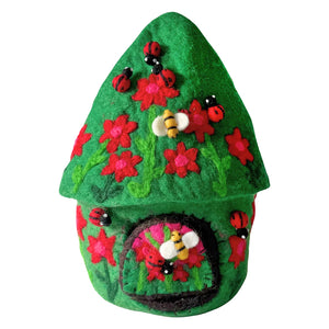 Himalayan Felt - Fairy Home - Ladybug Large