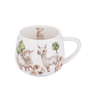 Ashdene - Little Farm Mini Hug Mug - Sheep & Llama