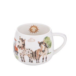 Ashdene - Little Farm Mini Hug Mug - Horses