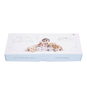 Wrendale Designs - Little Paws Baby Dog Socks Set of 3