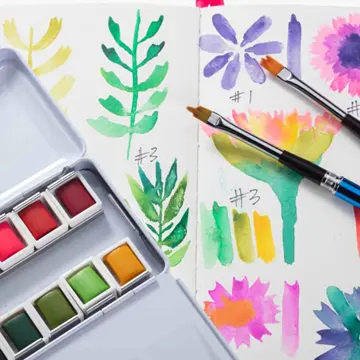 Lordy Dordie - Flower Power - Watercolour Travel Paint Set
