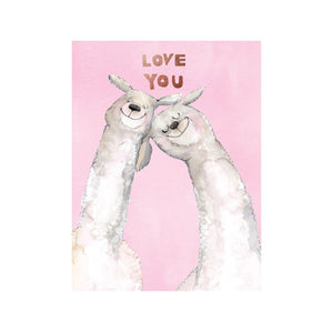 Love & Friendship Greeting Card - Llama Love